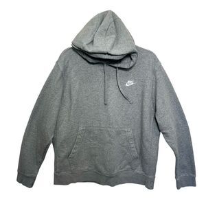 Nike Men's Gray Fleece Sportswear Hoodie, Large‎